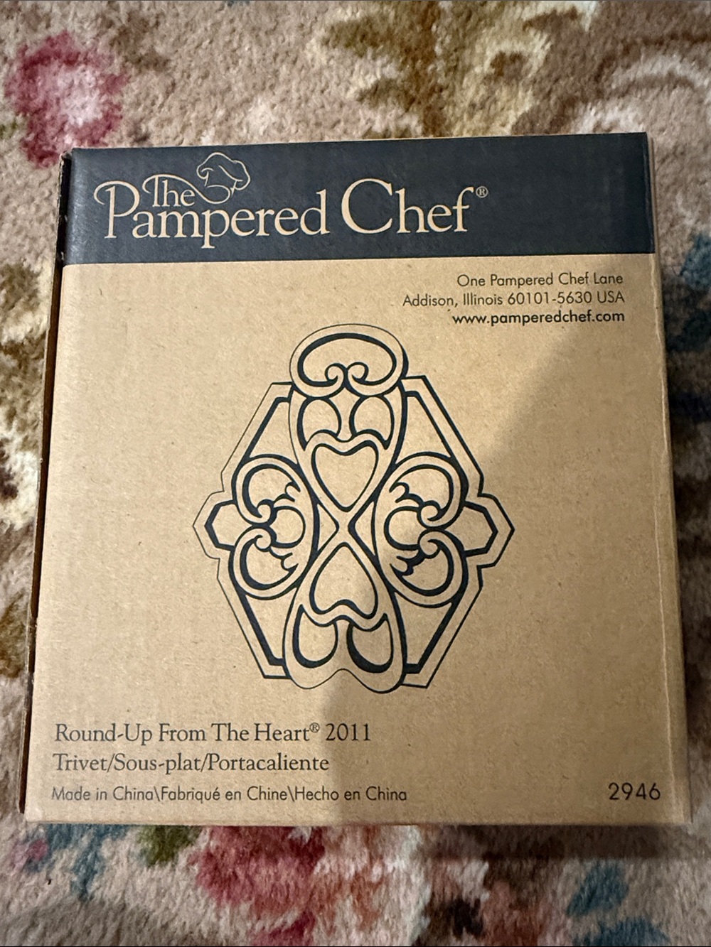 The Pampered Chef Round Up from the Heart Trivet